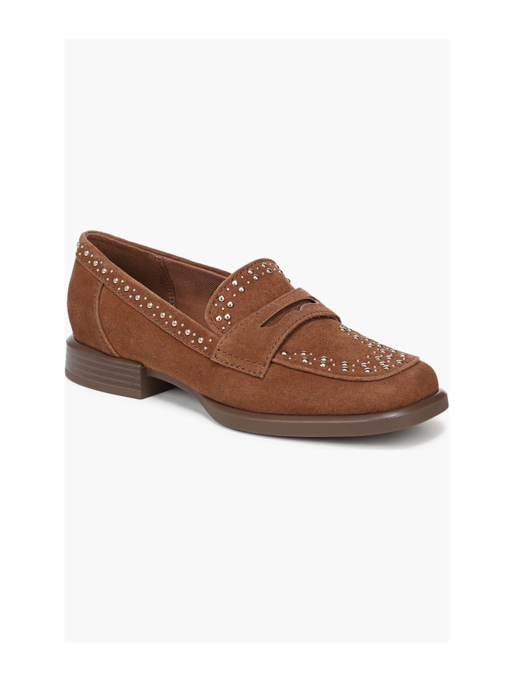 27 EDIT Naturalizer Haven 2 Penny Loafers Dark Chestnut Suede Women’s 8